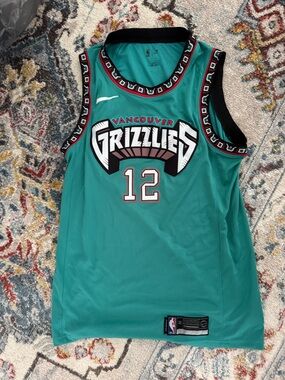Nike Vancouver Grizzlies Teal Basketball Jersey #12